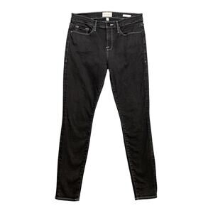 Frame Jeans Womens 29 Le Skinny de Jeanne Crop Contrast Stitch ZipFly Ankle